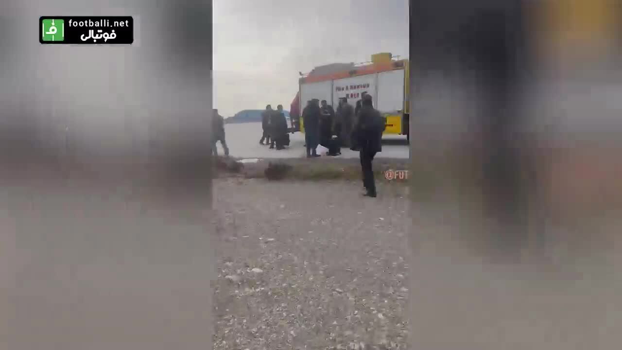 هواپیمای تیم فوتبال سیرجانی دچار سانحه شد + فیلم

